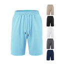 Loose Large Horizontal Stripe Jacquard Fabric Men's Casual Shorts