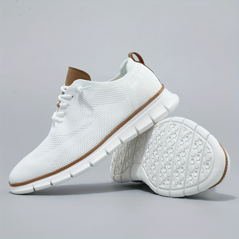 Men's Mesh Sneakers Lightweight Sneakers - Athletic Shoes - Breathable Lace-ups