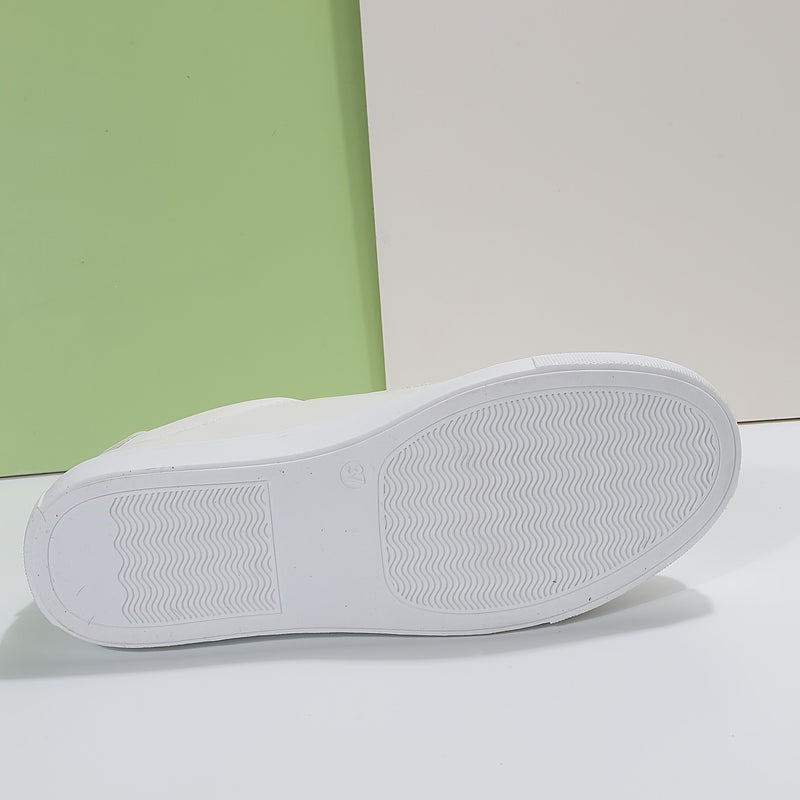 Tênis de skate feminino plus size de cano baixo , modelo versátil com zíper lateral e cadarço, ideal para caminhadas casuais.