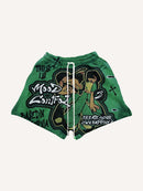 Men's Printed Drawstring Shorts