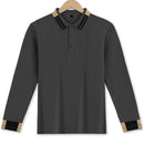 Long Sleeve Lapel Men's Solid Color Button Casual Business