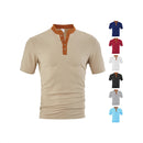 Casual Loose Breathable Button-up Men's Short Sleeves
