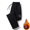 Men's Versatile Straight-leg Casual Cropped Pants Loose With Cuffed Hem