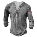 Button-down Collar Plus Size Arm Cross Print Punk Style