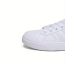 [1 Pair Men'S Fashion Skateboard Sneakers] 1 Pair Men'S Fashion Striped Casual Skateboard Sneakers, Round Toe Lace-Up Outdoor Shoes, Faux Upper with Liner and Rubber Sole, All-Season Comfort