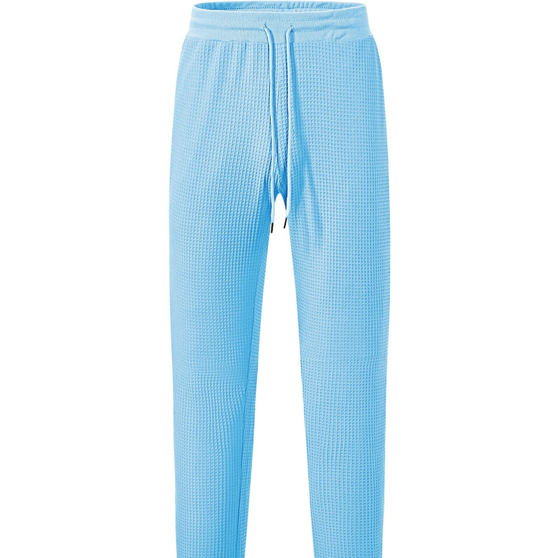Men's Casual Loose Breathable Solid Color Drawstring Pants