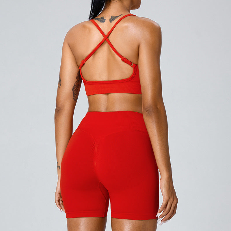 Women's Seamless Beauty Back Exercise Yoga Clothes