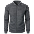 Men's Zip-up Stand Collar Sweatshirt Jacket