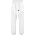 Simple Loose Thin Linen-style Sporty Drawstring Patchwork Men's Sweatpants