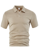 Loose Breathable Casual Solid Color Lapel Short Sleeve