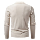 Men's Casual Knit Fashion Cable Loose V-Neck Cardigan Sweater Coat