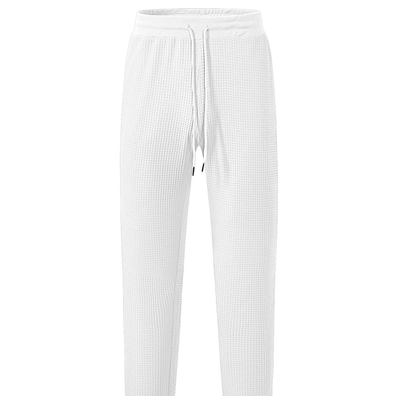 Men's Casual Loose Breathable Solid Color Drawstring Pants