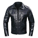 Men's Turn-Down Collar Casual Long Sleeve Jacket Coat