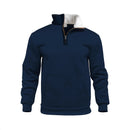 Casual Outdoor High Neck Half-Zip Pocket Long Sleeve Sweatshirt