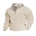 SpringAutumn European Men's Casual Stand-up Collar Long-sleeved Sweatshirt