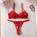 Embroidery Sexy Lingerie Ladies Set