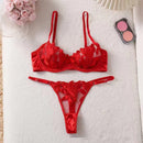 Embroidery Sexy Lingerie Ladies Set