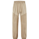 Simple Loose Thin Linen-style Sporty Drawstring Patchwork Men's Sweatpants