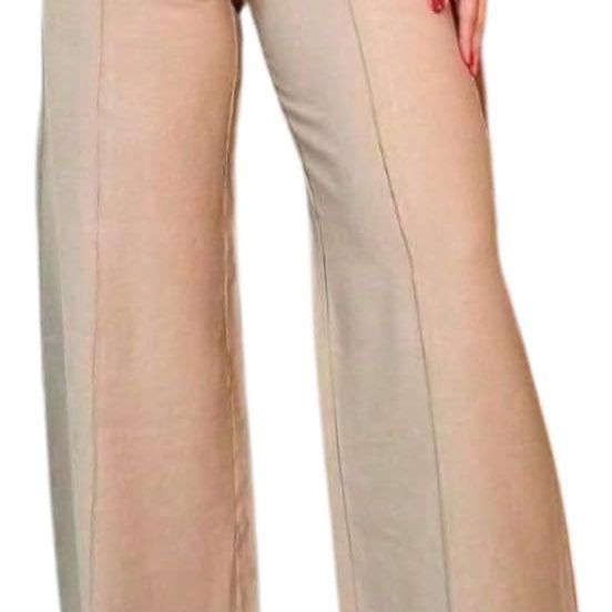 Calça Feminina Wide Leg Solta Pantalona Social
