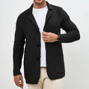 New Sweater Cardigan Men's Lapel Knitted Suit Jacket