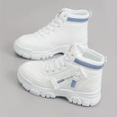 Women's Colorblock Casual Sneakers, High-top Round Toe Round Toe Thick Sole Non-slip Shoes, Versatile Comfy Shoes