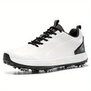 Men's Non-slip Spiked Golf Shoes, Professional Lace Up Sports Sneakers For Golf Training