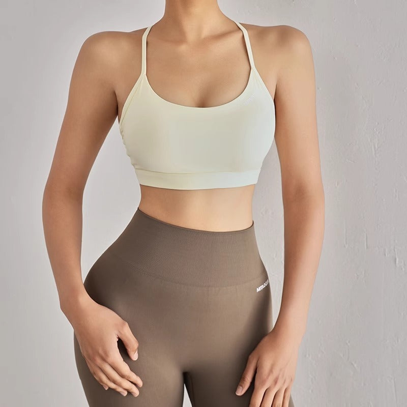 Women's Fashion Cross Beauty Back Yoga Bra