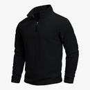 Men's Stand Collar Half-zip Long Sleeve Pullover Sweatshirt