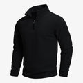 Men's Stand Collar Half-zip Long Sleeve Pullover Sweatshirt