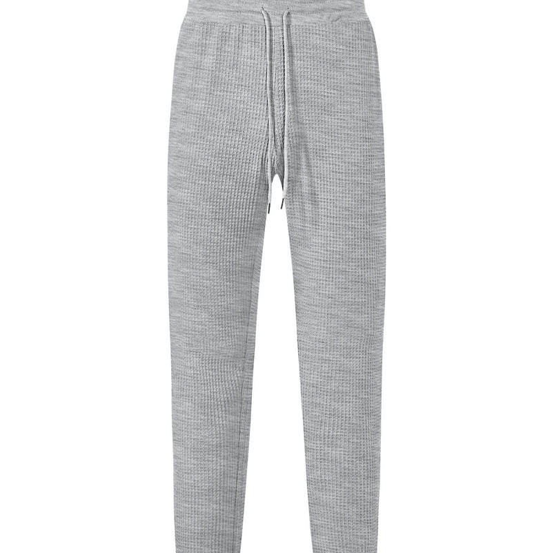 Men's Casual Loose Breathable Solid Color Drawstring Pants