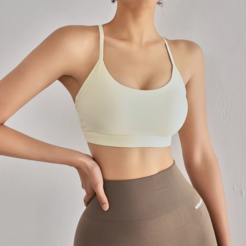 Women's Fashion Cross Beauty Back Yoga Bra