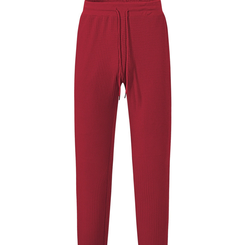 Men's Casual Loose Breathable Solid Color Drawstring Pants