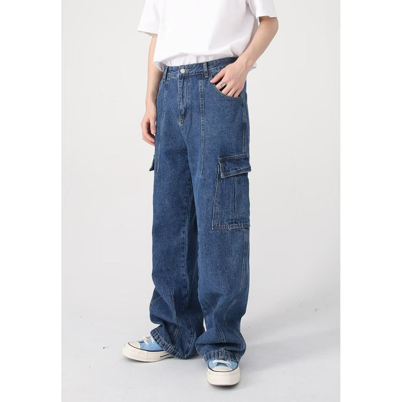 American Retro Loose Casual Workwear Jeans Wholesale