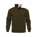 Casual Outdoor High Neck Half-Zip Pocket Long Sleeve Sweatshirt