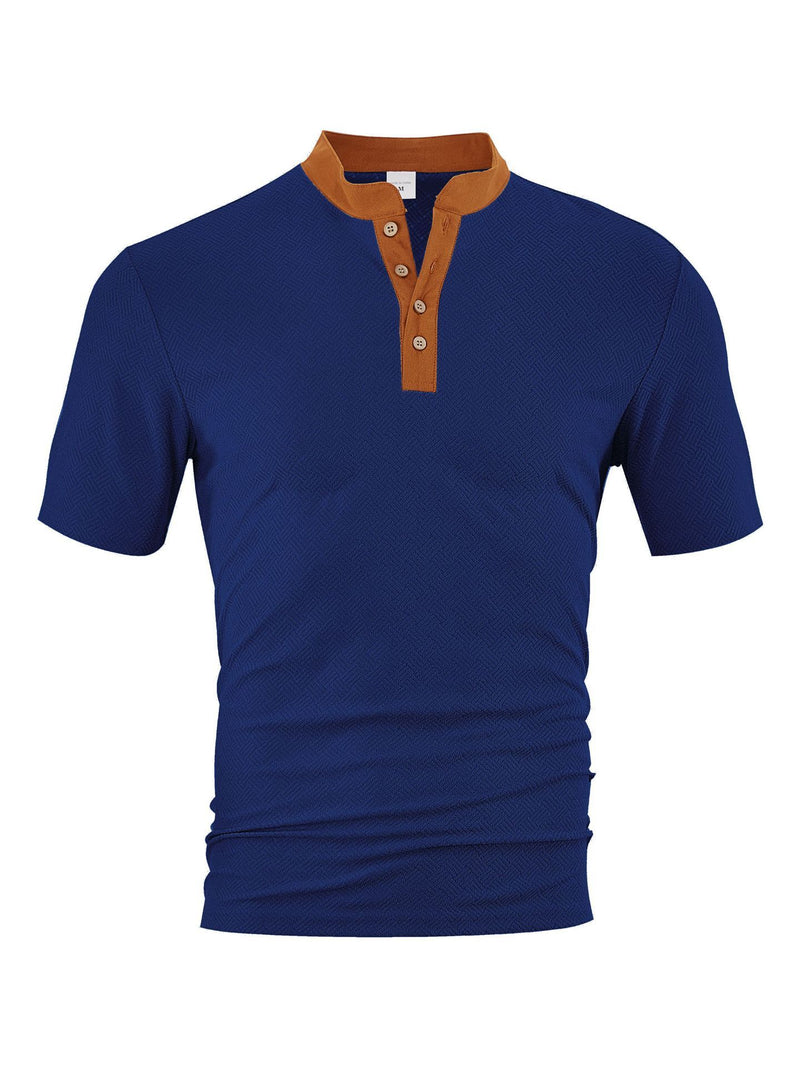 Casual Loose Breathable Button-up Men's Short Sleeves