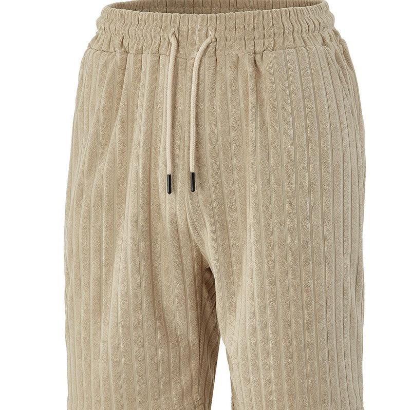 Men's Breathable Micro-stretch Jacquard Fabric Casual Shorts