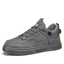 Men's Skate Shoes With Good Traction, Breathable Lace-up Sneakers