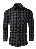 Fashion Casual Printed Slim-fit Lapel Shirt