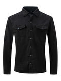 Spring And Autumn Men's Turn-Down Collar Casual Jacket Europe And America