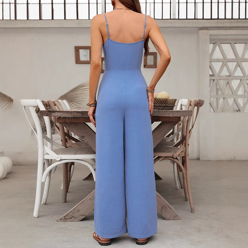 Simple And Stylish Breathable Women's Jumpsuit