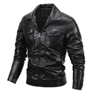 Men's Turn-Down Collar Casual Long Sleeve Jacket Coat