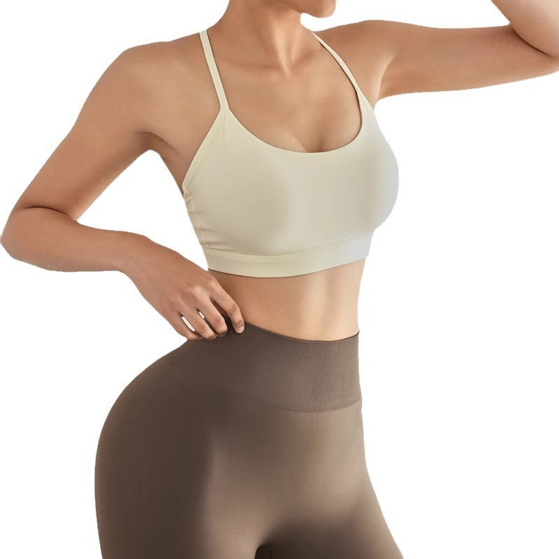 Women's Fashion Cross Beauty Back Yoga Bra