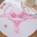Embroidery Sexy Lingerie Ladies Set