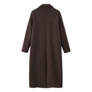 Women's Casual Solid Color Woolen Coat Jacket