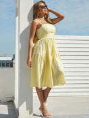 Sexy Strapless Backless Casual Long Dress