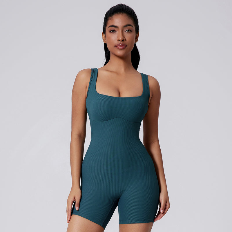 European And American Tight Quick-drying Yoga Beauty Back Jumpsuit Yoga Clothes