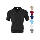 Loose Casual Breathable Lapel Men's Short Sleeve