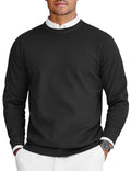 New Men's Round Neck Sweater Long Sleeve Knit