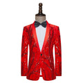 Sequins Performance Costume Men's Suit Versatile Jacket
