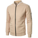 Men's Zip-up Stand Collar Sweatshirt Jacket